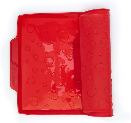 CÉCOA • Moule en Silicone Génoise Cœurs • Plaque à Gâteau Roulé Saint-Valentin • Silicone 100% Alimentaire • Dimensions 42x28x1,5 cm • Motifs Cœurs pour Dessert Plein d’Amour - Nail Gallerys