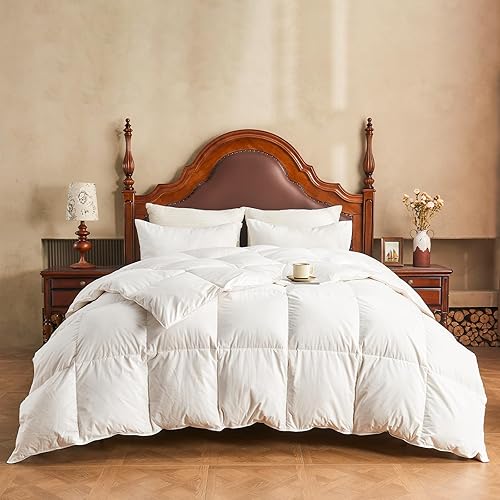 APSMILE Couette 135x200 100% Plumes et Duvet, Couette 4 Saisons Mélange de Coton Égyptien Doux, Duvet 1 Personne, Edredon Gonflante pour Les Personnes allergiques, Ökotex & RDS - Nail Gallerys