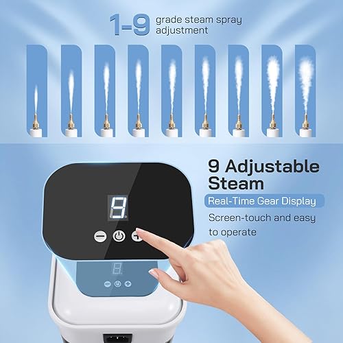 MINENICE Nettoyer à Vapeur, 2500 W Nettoyer à Vapeur Portable Avec 6 TêTes De Brosse 1200 Ml RéServoir D'Eau 9 Vixeurs De Stapeeur Pour Les Meubles De Cuitse, Salle, Car, Plang, Sofa - Nail Gallerys