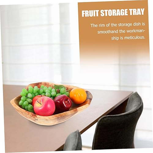 Cabilock Assiette À Fruits Bois Sculpté Plateau De Dessert Créatif pour Fruits Et Snacks pour Événements Et Décoration Design Élégant - Nail Gallerys