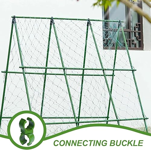 Pièces de cadre de canopée, connecteurs pieu jardin 50pcs, connecteurs poteau tente stable 16 mm, clips canne en plastique outils jardinage pratiques pour les stands fleurs et - Nail Gallerys