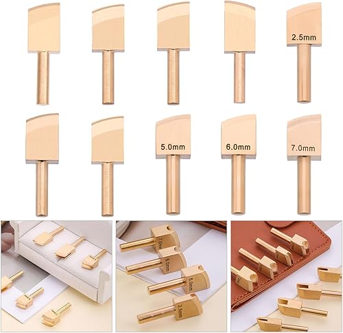 Fhsqwernm Outil de plissage de bordure en cuir de différentes tailles de 1 mm à 7 mm pour travail du cuir - Nail Gallerys