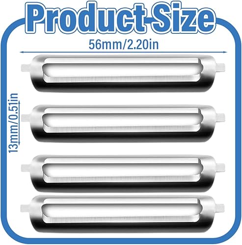 BOPRKTM 4 Pièces Lames de Rechange Pour Econome Legumes Lames De Rechange pour Éplucheur Eplucheur Pomme de Terre Lames De Rechange pour Éplucheur Turbo Et Econome Legumes Peeler Eplucher - Nail Gallerys