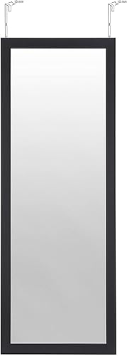 BD ART Miroir Rectangulaire Porte, Couleur Noir 36x126 cm - Nail Gallerys