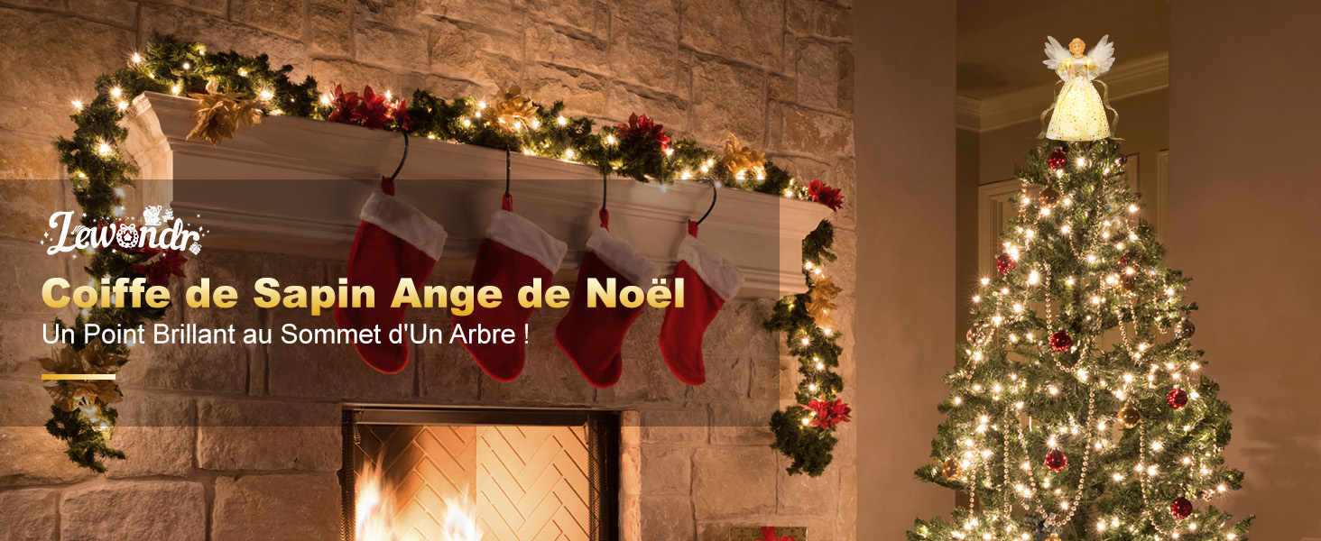 Coiffe de Sapin Ange de Noël