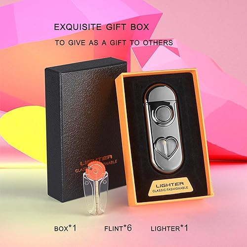 lliang Briquet Allume gaz Briquet Rechargeable(sans Carburant Disponible) - Nail Gallerys