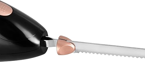 Team Kalorik Couteau Electrique avec 2 Lames, 95 W, Noir et Cuivre, TKG EM 1001 BK CP - Nail Gallerys