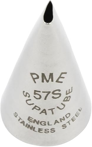 PME - Supatube - Douille Droite Pour Pétale en Acier Inoxydable Sans Soudure Pour Ambidextres n° 57S, Silver - Nail Gallerys