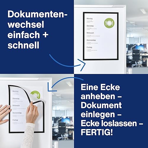 magnetofix Lot de 5 cadres magnétiques A3 Noir - Nail Gallerys