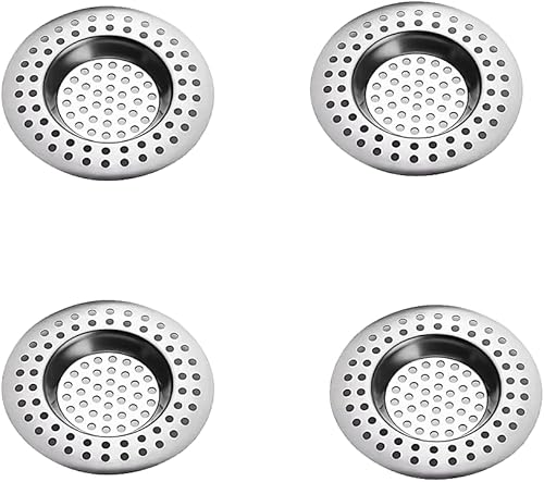 Filtre Evier, 4Pcs Tamis en Acier Inoxydable, Filtre Evier Cuisine, Evier Filtre en Acier Inoxydable, Filtre de Vidange pour Evier, Filtre Anti-Obstruction - Nail Gallerys