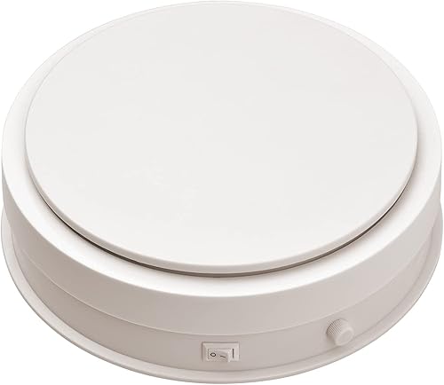 Andoer Plateau Tournant Électrique Professionnel 8 Pouces Plateau Rotatif Électrique Rotatif Rotatif Motorisé 360 Degrés Support Rotatif pour Photographie Bijoux Présentoir - Nail Gallerys