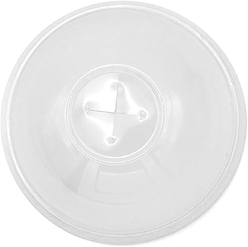 Couvercles en Plastique Dôme avec Trou Pet Couleur Transparent 50 Pcs 90 - Nail Gallerys