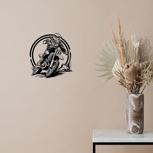 kisskissmetal DECORATION MURALE EN METAL - MOTOCROSS - 25 cm - Nail Gallerys