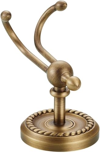 YUANGANG Double crochet mural en laiton antique, porte-serviettes pour salon, salle de bain, cuisine - Nail Gallerys