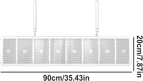 Déflecteur de climatisation, déflecteur de refroidissement de pièce, 43 x 20 x 7 cm, installation rapide et montage sûr, inverseur de débit au plafond pour un contrôle du confort dans les chambres et - Nail Gallerys