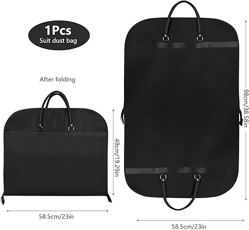 Housse de Vêtement 60 x 100 cm Housse de Voyage Pliable Anti Poussière Housse de Protection pour Robes Costumes Manteaux Vestes Pantalons - Nail Gallerys