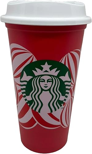 STARBUCKS Festive Christmas Mug de voyage réutilisable Taille M 473 ml - Nail Gallerys