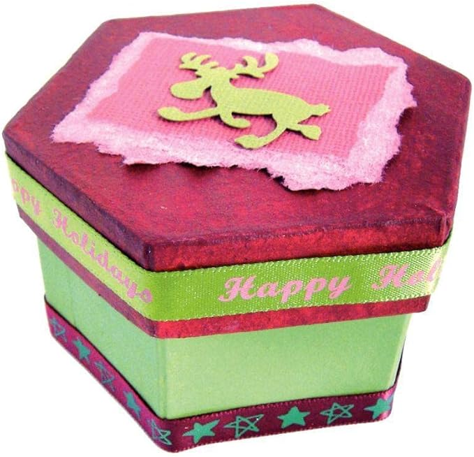 Lot de 10 boîtes hexagonales en carton à décorer - Nail Gallerys