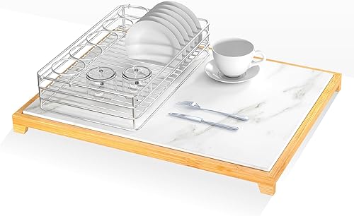 Tapis Séchage Absorbant,Tapis Séchage en Pierre Pour Comptoir Cuisine, Tapis Vaisselle en Bambou，Tapis Terre à Diatomées Pour Comptoir Cuisine（42 x32cm） - Nail Gallerys