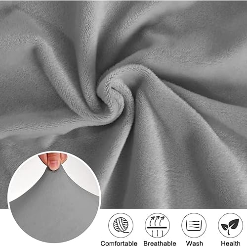 Leomix Housse de Tabouret de Bar en Velours avec Dossier, Housse de Coussin de siège de Chaise de Tabouret de Bar carré pivotant, adaptée au Protecteur de Chaise à Dossier mi-Bas à Hauteur,B,2pack - Nail Gallerys