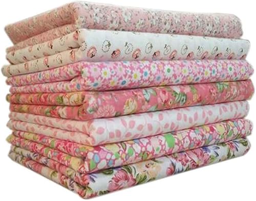 Wohlstand 7pcs / Set Tissu en Coton pour la Couture Quilting Patchwork Home Textile Série Couture Quilting Fabric Patchwork Vêtements Sewing Artisanat Rose Tilda Doll Body Cloth(50 x 50cm) - Nail Gallerys