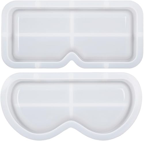 HEALEEP 2 Pièces Porte-Lunettes En Résine Moule À Bougie En Silicone Moule En Silicone Pour Bougie Plateau Carré Plateau À Verres Moule En Résine Moules D'Art En Résine Moule De Plaque De - Nail Gallerys