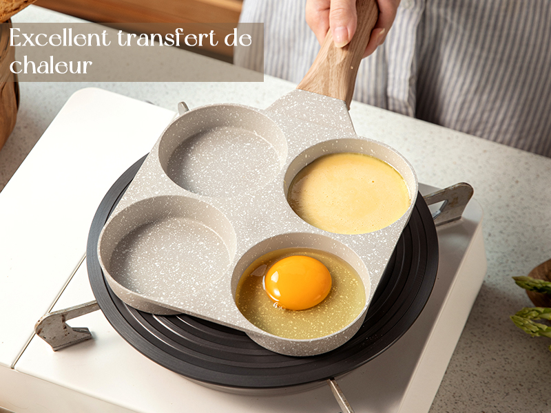 CAROTE Poêle à 4 Emplacements