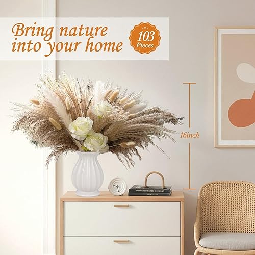 100 fleurs séchées avec vase - Nail Gallerys