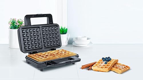 Teesa TSA3225 2 Gaufrier belge Noir - Nail Gallerys