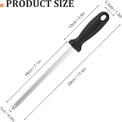 GEEHUA Fusil à aiguiser, fusil à aiguiser professionnel pour l'affûtage des couteaux, tige d'affûtage en acier au carbone pour l'entretien quotidien des couteaux de cuisine - Nail Gallerys