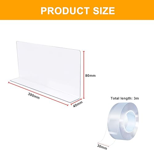 Nizirioo Lot de 10 bloqueurs de jouets pour meubles : 40 cm x 8 cm x 4 cm, bloqueurs de jouets transparents pour meubles, canapé, lit, armoire, commode, cuisine – Planche de blocage de sol - Nail Gallerys