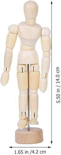 2 Pièces Poupée Commune Poupée Mannequin En Bois Modèle D'artiste En Bois Mannequin En Bois D'artistes Figure De Dessin En Bois Mannequins Fournitures D'artisanat Corps Humain - Nail Gallerys