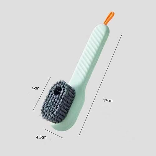 Brosse de Nettoyage multifonctionnelle 2 en 1, Brosse de Nettoyage multifonctionnelle avec Distributeur de Savon,Brosse à Linge pour Nettoyer Les vêtements, Les Chaussures (Vert) - Nail Gallerys