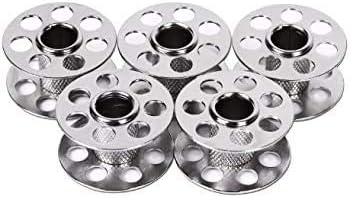 Lot de 10 bobines métalliques pour Bernina Série 3 330, B330, 350Pe, B350Pe, 380, B380, 830, 930, 440 - Nail Gallerys