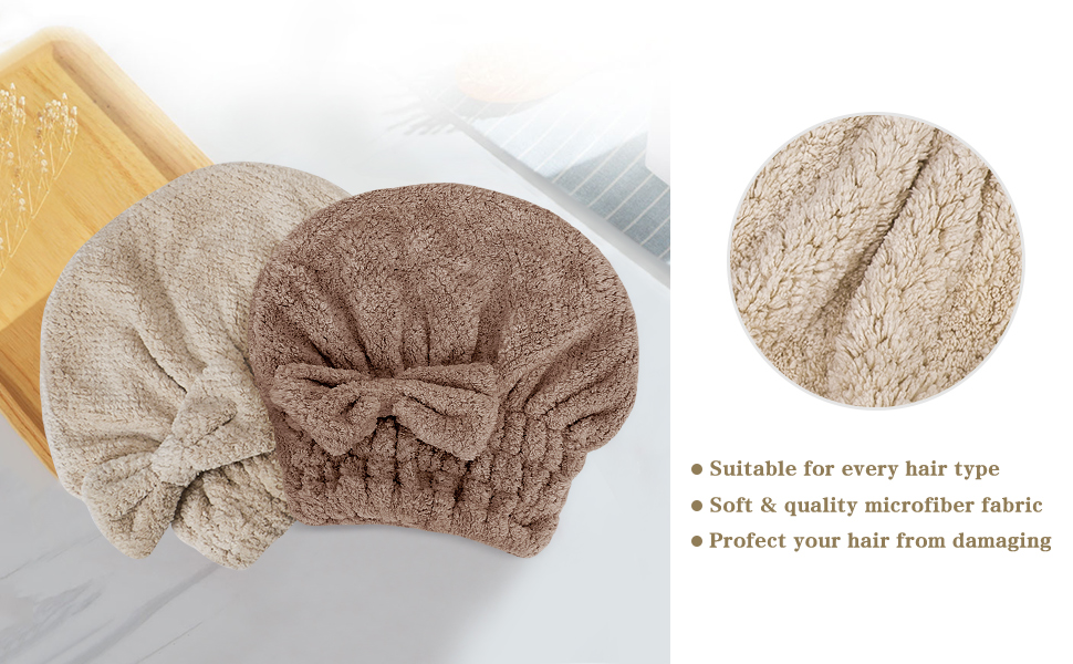 Lot de 2 serviettes de séchage en microfibre