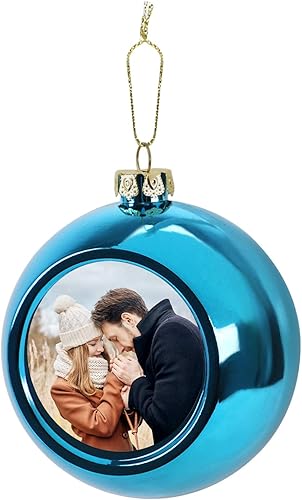 Boule de Noël Personnalisée Boule en Plastique Personnalisable avec Votre Propre Photo Image Boule de Noël 6cm Boule Incassable Suspendue pour Sapin Décoration Noël Cadeau Noël - Nail Gallerys