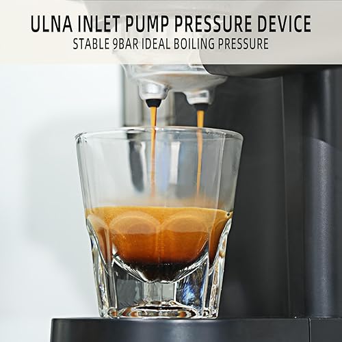 Mcilpoog AC510 15Bar Semi Automatic Espresso Machine With Grinder & Steam Wand,3-in-1 Compact Espresso Coffee Maker With 28 oz Removable Water Tank for Cappuccino or Latte,Gift for Dad(Black) - Nail Gallerys