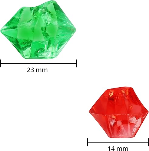 Belle Vous Lot de 300 Faux Diamant Acrylique - Couleurs Assorties - Gems Plastique pour Décoration de Table Mariages, Decoration Vase, Pochettes Surprises - Gemmes Acrylique pour Travaux Manuels - Nail Gallerys