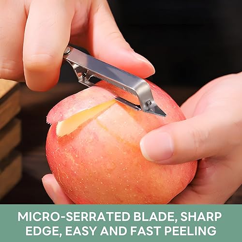 Lot de 3 éplucheurs de légumes multifonction en acier inoxydable amélioré, éplucheur à julienne, carottes, pommes de terre, melon, fruits, carottes, éplucheurs de pommes de terre pour la maison et la - Nail Gallerys