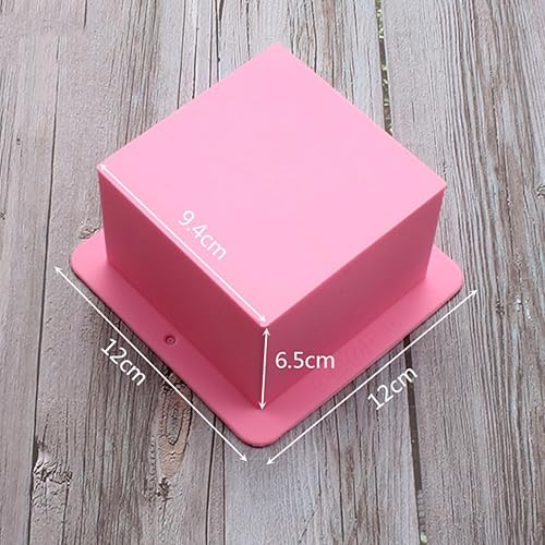 LATRAT Lot de 3 moules à gâteau carrés en silicone - Moule à savon - Grand cube - Moule carré en silicone - Résine - Bijoux - Outils de fabrication de bijoux - Nail Gallerys