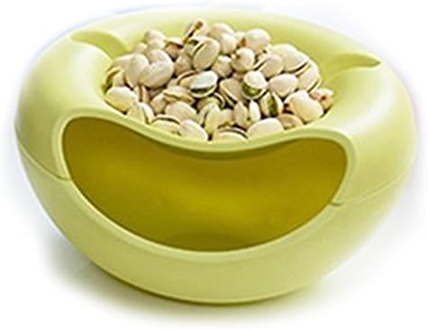 Bemarx - Bol de service pour snacks, noix, noyaux avec support pour téléphone portable Vert - Nail Gallerys