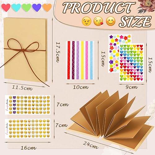 Mini album photo à personnaliser soi-même - Accordéon - Petit album photo - Avec coins photo - Autocollant émoticône - Autocollant étoile - Pour remise de diplôme, cadeau d'anniversaire (17,5 x 11,5 - Nail Gallerys