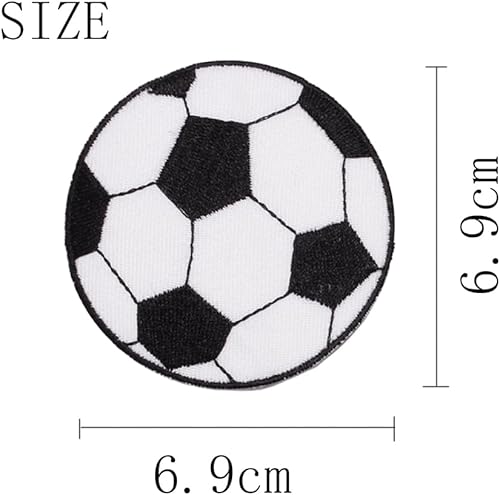 Patch Thermocollant,12 Pièces Enfant Écussons de Broderie de Ballon de Football Patchs de Broderie sur Coudre sur Tissu Patchs de Vetement Patch Écusson Brodé - Nail Gallerys