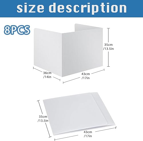 NHYDZSZ 8 PièCes SéParateur De Bureau,Separateur Bureau,Panneau De SéParation De Bureau Pliable,Comptoir De Bureau Pliable,SéParateur De Bureau Pliable pour L'éCole,Le Bureau,La BibliothèQue - Nail Gallerys