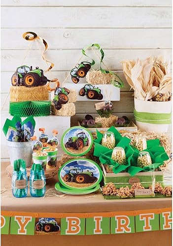 Creative Converting Tractor Time Lot de 16 serviettes de table en papier 33 cm - Nail Gallerys