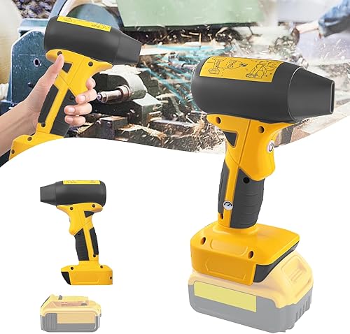 Mini ventilateur à jet sec, 130 000 tr/min, vitesse du vent, contrôle à 4 vitesses, compatible avec batterie au lithium Dewalt 20 V, ventilateur super jet pour séchage, nettoyage (batterie non - Nail Gallerys