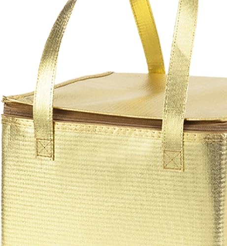rockible Sac de Transport de gâteaux Thermiques, Sac de Voyage pour Aliments, Sac d'épicerie réutilisable isolé en Tissu Non tissé pour Restaurant en Plein air, 6 Pouces 2 Couches Blanc - Nail Gallerys