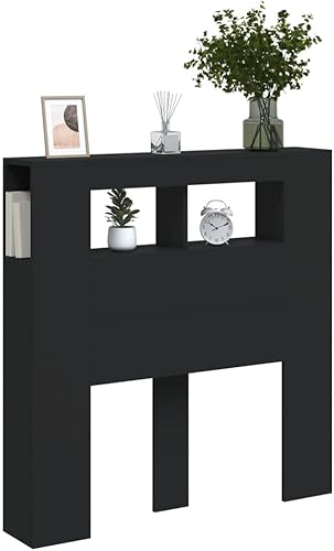 Azzrora Tête de lit à LED Tête de lit 180 Bois Tête de lit sur Pied Meuble de Chambre à Coucher Bois-Chêne sonoma-180 x 103.5 cm - Nail Gallerys