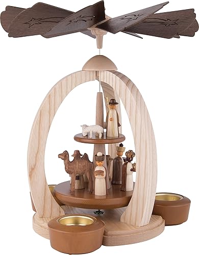 Crèche pyramidale à 2 Niveaux - Exclusif - 28 cm / 11 Pouces - Nail Gallerys