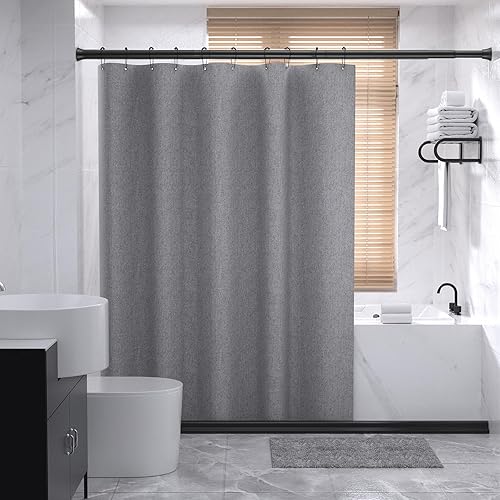 PadPure Tringle à rideau de douche extensible sans perçage pour rideau de douche - Tringles télescopiques réglables et antidérapantes - Ne rouille pas - Pour armoire, cuisine, salle de bain - 75 à 255 - Nail Gallerys